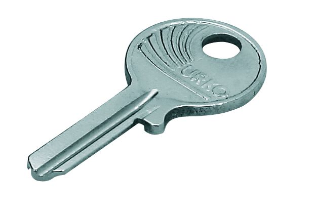 103 Llave Hierro Niquelado para cerraduras de bombillo Urko